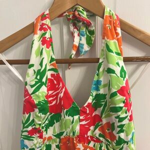 Chaps halter floral sundress size 12